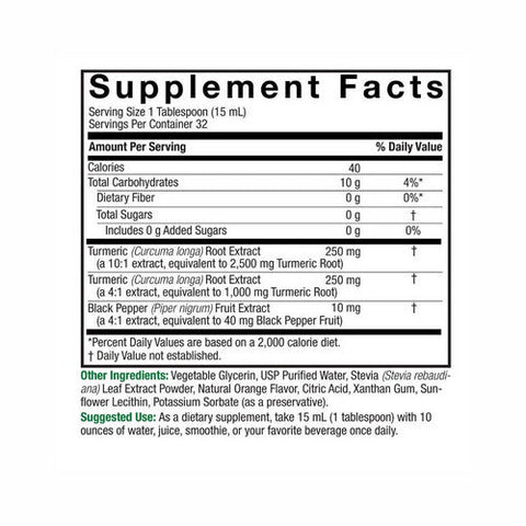 Nature's Answer, Liquid Turmeric With Black Pepper, 3500 Mg, 16 Oz Nature's Answer