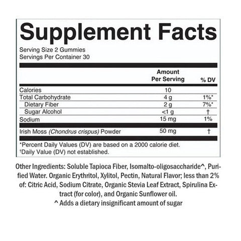 MaryRuth's, Irish Sea Moss Green Apple, 60 Gummies MaryRuth's