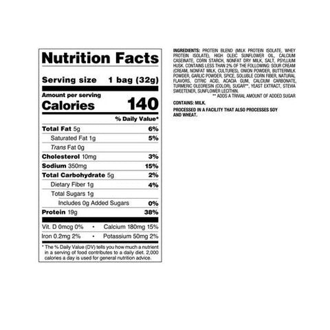 Quest, Protein Chips Sour Cream And Onion, 8 Count Quest