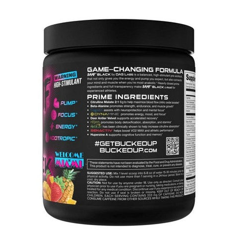 Bucked Up, BAMF Black Nootropic Pre-Workout, 12.7 Oz Bucked Up