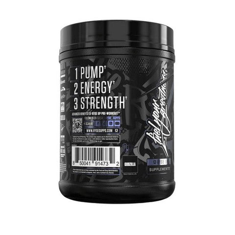 Ryse Supplements, Godzilla Pre-Workout Blue Raspberry, 790 Grams Ryse Supplements