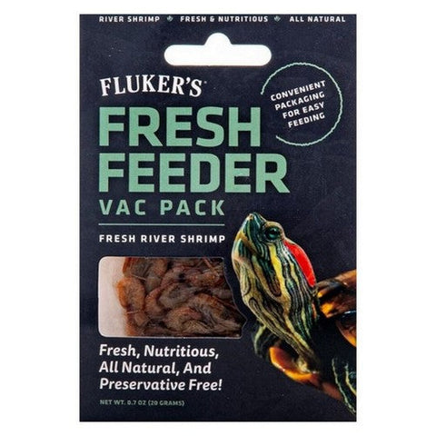 Fluker's, Fresh Feeder Vac Pack Fresh River Shrimp, 1 Count / 0.7 Oz Fluker's