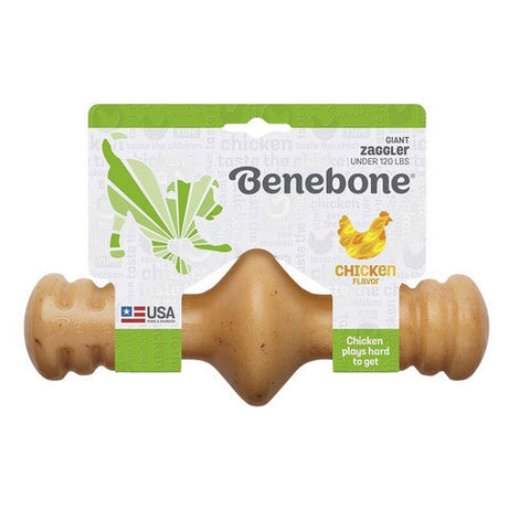 Benebone Llc, Benebone Zaggler Durable Dog Chew Toy, Chicken,  Giant Benebone Llc