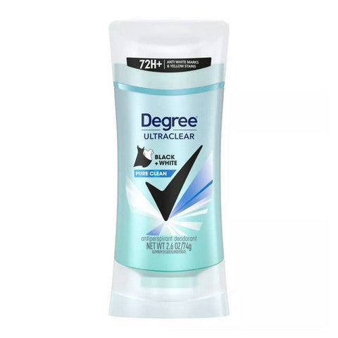 Degree, Ultraclear Black And White Antiperspirant Deodorant Pure Clean, 2.6 Oz Degree