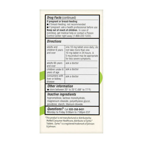 Foster And Thrive, All Day Allergy Cetirizine Hcl, 10 Mg, 300 Tabs Foster And Thrive