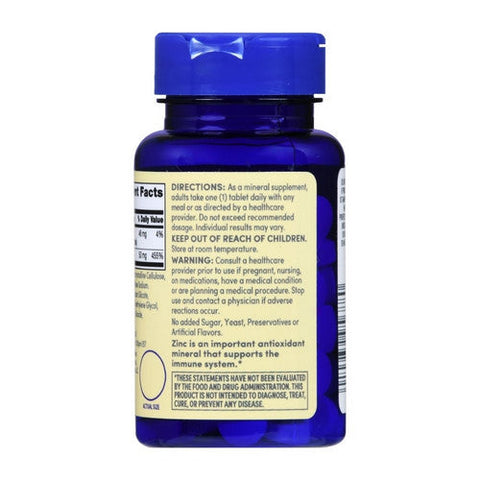 Foster And Thrive, Chelated Zinc, 50 Mg, 100 Tabs Foster And Thrive