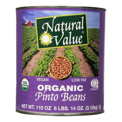 Natural Value, Organic Pinto Beans, 108 Oz (Case Of 6) Natural Value
