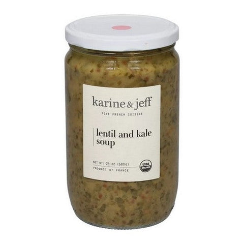Karine And Jeff, Lentil and Kale Soup, 24 Oz (Case Of 6) Karine And Jeff