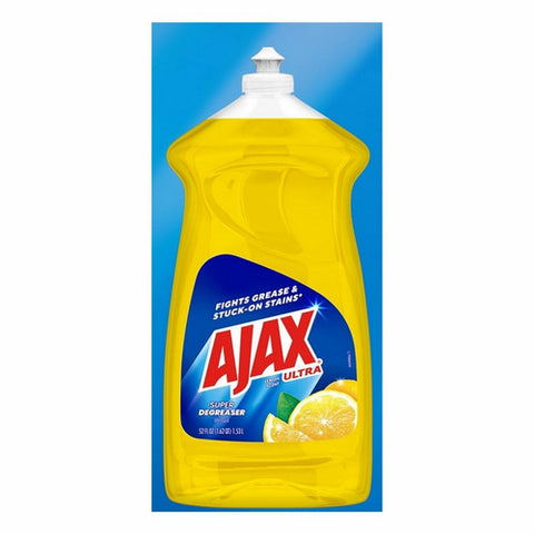 Ultra Super Degreaser Lemon Dish Liquid Bottle 52 Oz (Case Of 6) by Ajax
