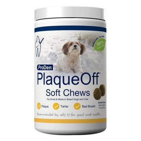 NaturVet, NaturVet Proden PlaqueOff Small & Medium Breed Dog Soft Chews, 1 Each / 90 Count NaturVet