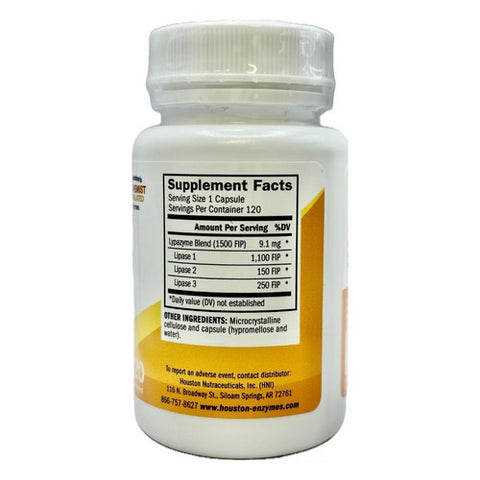 Houston Enzymes, Lypazyme, 120 Capsules Houston Enzymes