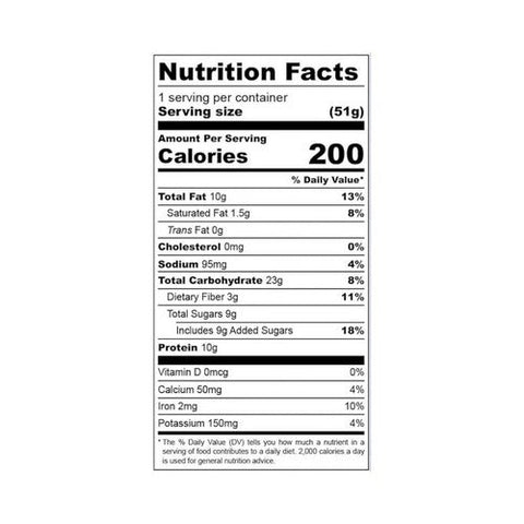 Verb Energy, Oatmeal Chocolate Chip Caffeinated Protein Bars, 12 Count Verb Energy