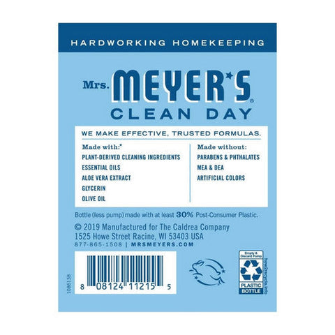 Mrs. Meyers Clean Day, Rain Water Hand Soap, 12.5 Oz Mrs. Meyers Clean Day