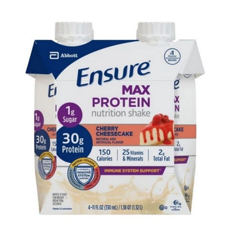 Max Protein Nutrition Shake Cherry Cheesecake 44 Oz (Case Of 3) by Ensure