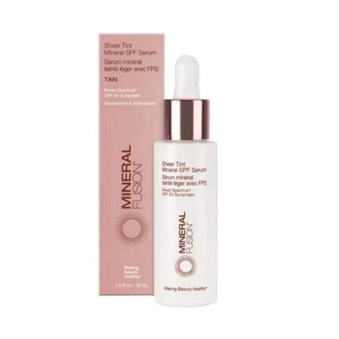 Tan Sheer Tint Mineral SPF 50 Serum 1 Oz by Mineral Fusion