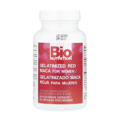 Bio Nutrition Inc, Gelatinized Red Maca, 60 Vegetarian Capsules Bio Nutrition Inc