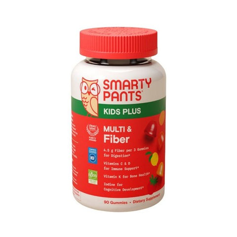 Kids Plus Multivitamin And Fiber 90 Gummies by SmartyPants