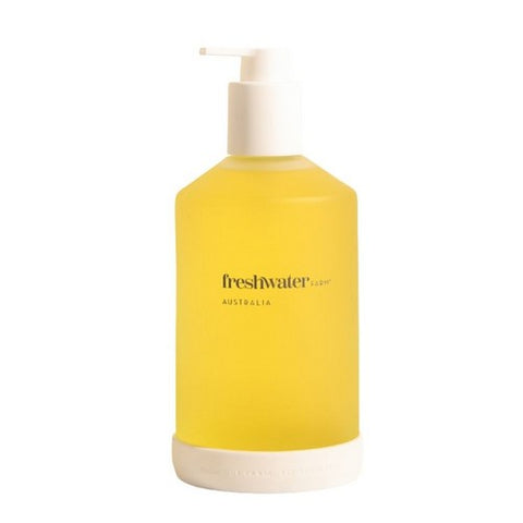 Hand Wash Glass Bottle Mandarin And Cedarwood Oil 16.9 Oz by Freshwater Farm