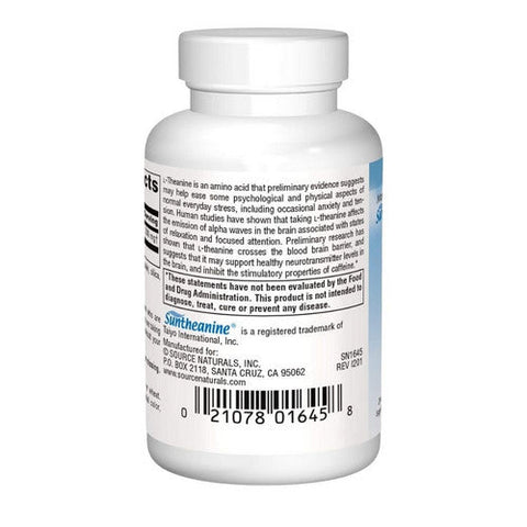 Source Naturals, L-Theanine, 200 mg, 30 Caps