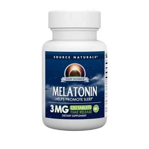 Source Naturals, Timed Release Melatonin, 3 Mg, 120 Tabs Source Naturals