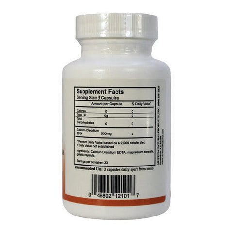 Arizona, EDTA Chelation Formula, 600 Mg, 100 Caps Arizona