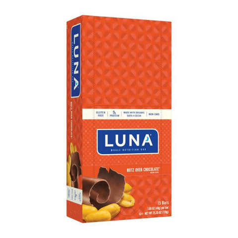 Clif Bar, Luna Nutz Over Chocolate Bar, 1.7 Oz(Case Of 15) Clif Bar