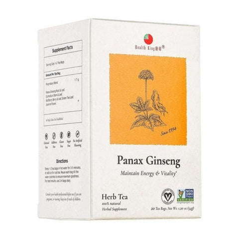 Health King, Panax Ginseng Tea, 20 Bags Health King