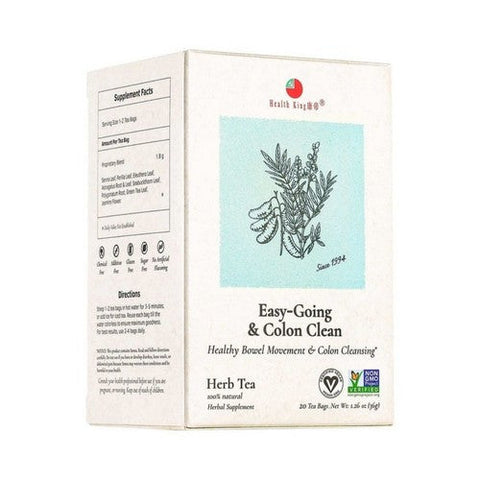 Health King, Easy Going And Colon Clean Tea, 20 Bags Health King