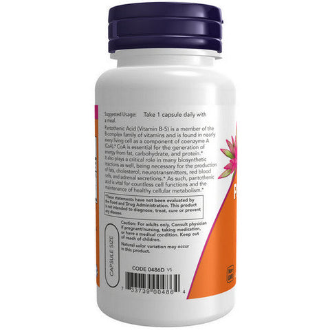 Now Foods, Pantothenic Acid, 500 mg, 100 Caps Now Foods