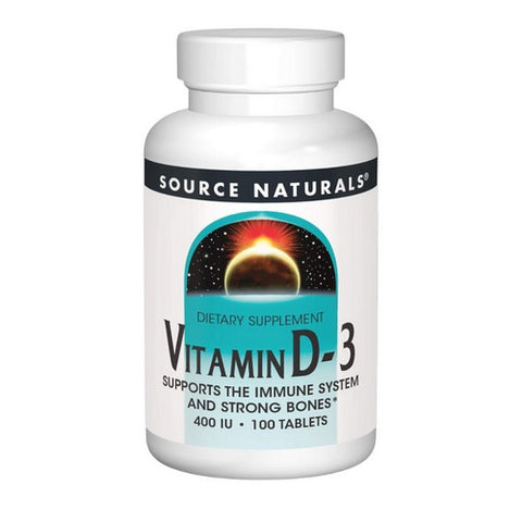 Vitamin D 100 Tabs by Source Naturals