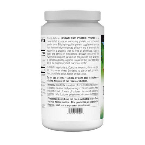 Source Naturals, Brown Rice Protein Powder, 907 Gram, 32 Oz Source Naturals