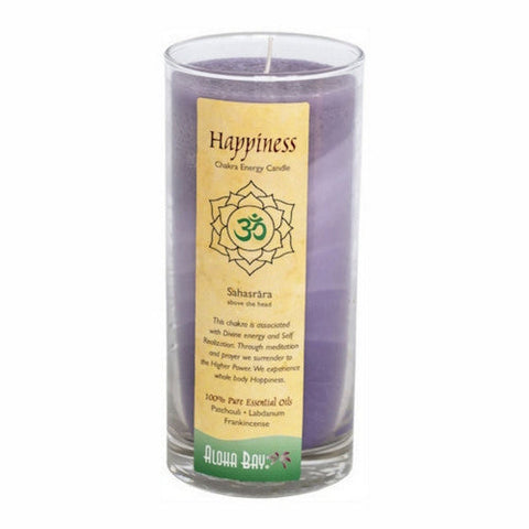 Aloha Bay, Chakra Candle Jar Happiness Patchouli Frankincense, 11 Oz Aloha Bay