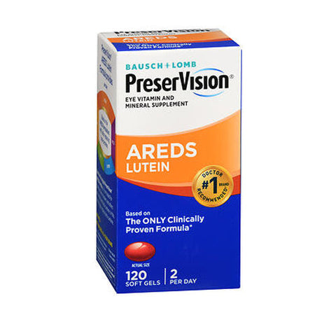 Bausch + Lomb, Preser Vision Eye Vitamin And Mineral Supplement Areds Lutein, 120 Caps Bausch + Lomb