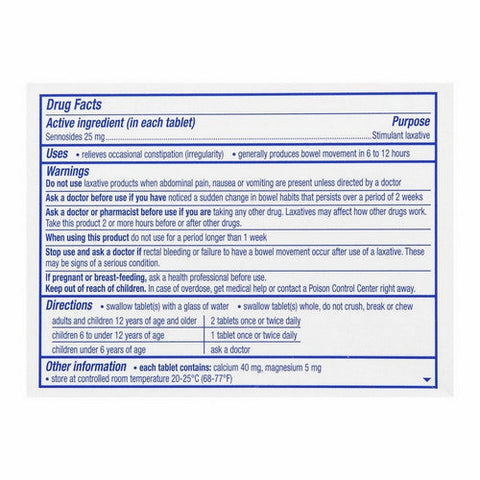 Ex-Lax, Sennosides Stimulant Laxative Tablets Maximum Strength, 25 Mg, 24 Count Ex-Lax