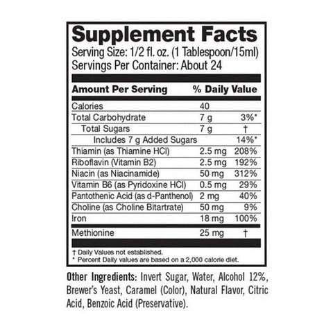 Geritol, Energy Support B-Vitamins And Iron Supplement Liquid, 12 Oz Geritol